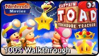 Captain Toad: Treasure Tracker - 100% Walkthrough (DLC, 2 Players, All Gems, All Objectives)