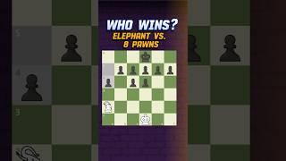 Elephant vs. 8 Pawns Minichess 6x6 #chess #schach #minichess