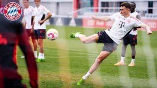 Fantastic bicycle kick by Pavard - FC Bayern Cross Challenge #4