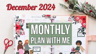 December 2024 Monthly Plan With Me - Inspired by one of my Patrons! Christmas -Classic Happy Planner