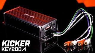 Kicker KEY200.4 - Compact Smart 4-Channel Amplifier