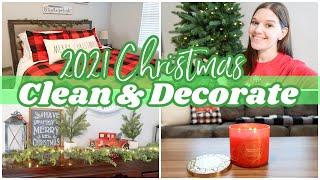 2021 CHRISTMAS CLEAN + DECORATE | DECORATE WITH ME FOR CHRISTMAS | Rach Plus Five