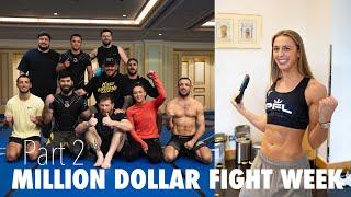 MILLION DOLLAR FIGHT WEEK | PART 2 | media day, first face off and training vibes