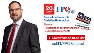 FPÖ-Pressekonferenz: Präsentation der freiheitlichen U-Ausschuss-Berichte