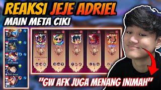 Reaksi Jeje Adriel Main Bareng Party Meta Ciki !! Meta Ciki Ft Lancelot Jeje - Mobile Legends