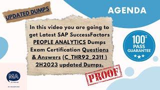 SAP SF People Analytics THR92_2311 2H2023 Exam Preparation and Practice Questions and Answers 2024