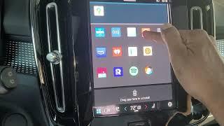 Introduction to the Google Infotainment Apps screen - Volvo Recharge and mild hybrid owners