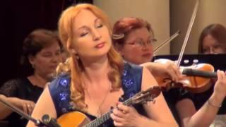 Lidia Sakharova (domra) plays "La Paloma"- variations by A. Tsygankov with symphony orchestra