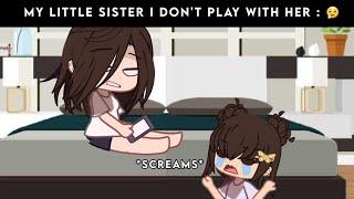 My little sister when I don't play with her : ‍