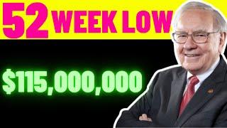 Warren Buffett Bought $115,000,000 Of This Stock Near It's 52 Week Low! | Should We Also BUY?! |