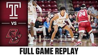 Temple vs. Boston College Full Game Replay | 2024-25 ACC Men’s Basketball