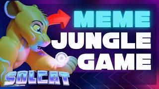Meme Jungle @solcatgame : Earn Crypto While Gaming!   #cryptogaming