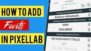 How to add fonts in Pixellab |  download fonts use in pixellab #pixellabfonts #addfonts#Shorts