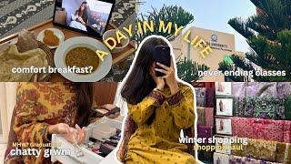 WINTER DAY IN MY LIFE | Halwa Puri Breakfast, Chatty GRWM, Uni Life, Shopping, & Haul