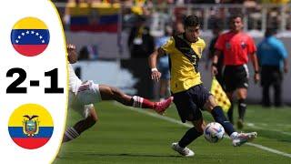 Venezuela vs Ecuador | Copa America 2024 | Match highlights