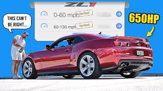 My Camaro ZL1 Dragy Times (0-60, 60-130) CAN'T BE REAL!! *SHOCKING RESULTS*