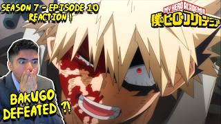 SHIGARAKI ONE SHOTS BAKUGO?! | My Hero Academia | Season 7 - Episode 10 REACTION!