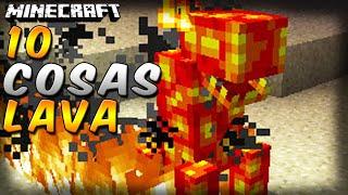 Minecraft - 10 Cosas que No Sabías de la LAVA - Rabahrex