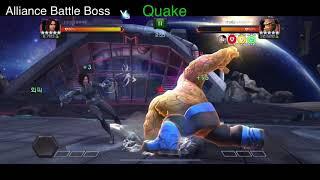 Quake control practice IV Alliance battle boss퀘이크 연습 연전 보스(mcoc)