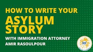 How to Write Your Asylum Story