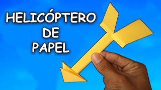 Como Hacer un Helicóptero de Papel que Vuela muy Divertido! | Mejores Aviones de Papel