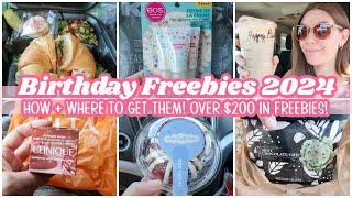 BIRTHDAY FREEBIES 2024 | HOW + WHERE TO GET FREE STUFF ON YOUR BIRTHDAY! Shop With Me!