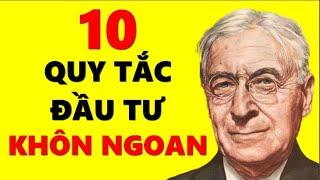 10 Quy Tắc Đầu Tư Khôn Ngoan!