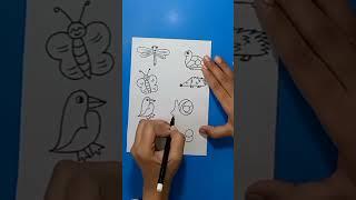 #youtubeshorts #viral #easy #insects #animals #drawing #number #art @syarthub