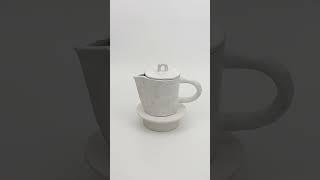 Designer Milk-White Carafe with Lid