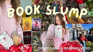 let's get out of a book slump disneyland & winter reading vlog🪄