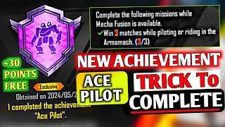 Easyway To Complete (Mecha Pilot) Achievement in Bgmi | Trick To Complete [Mecha Pilot] Mission BGMI