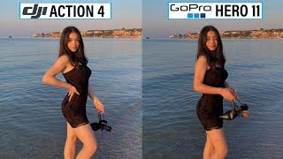 DJI Osmo Action 4 Vs GoPro Hero 11 Black Camera Test Comparison