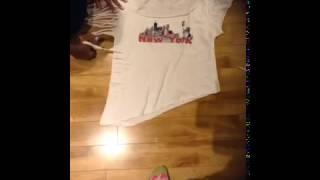 HOW-TO  cut up a ZUMBA® T-shirt #