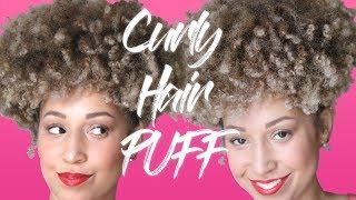 Curly Natural Hair Puff Tutorial