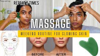 Weekend Face Massage Routine: Oil Massage & Gua Sha for Radiant Skin