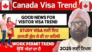 Good News Canada Visa Trend। All Categories Result। Visitor Study Work Visa 2024।