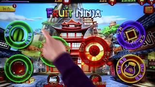 Think Touch table game: Fruit Ninja [멀티터치 테이블 씽크터치 게임: 후르츠 닌자]