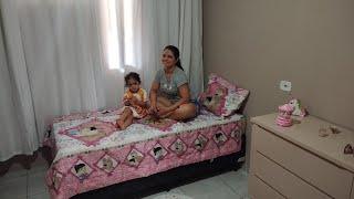 CHEGOU A CAMA QUE COMPRAMOS PARA MARIA ISADORA OLHA COMO FICOU O QUARTO DELA 