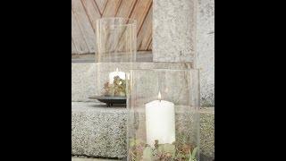 Windlichter dekorieren im Landhausstil - hier mit Himbeerzweigen- Windlicht Ramona | VARIA LIVING