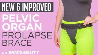 BraceAbility Pelvic Pro | Prolapsed Uterus Support Belt & Vulvar Varicose Veins Compression