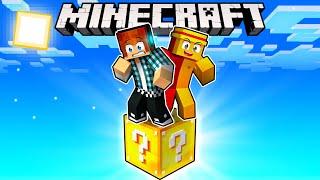 JOGANDO em UM BLOCO da SORTE no MINECRAFT!  (LUCKY BLOCK)