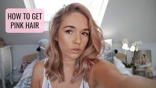 HOW I GOT MY ROSE GOLD/PINK HAIR | Sophie Louise Martin