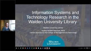 Information Systems and Technology Research in the Walden Library