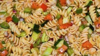 Italian Dressing Pasta Salad - Healthy Dish How to Make Pasta Salad