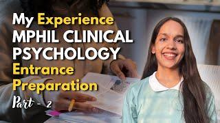 AIR 1 in CIP and AIR 7 in RML | MPhil Clinical Psychology - Part 2 | My Preparation Journey