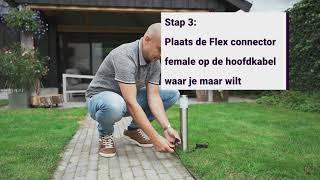 Garden Lights | 12 volt buitenverlichting aansluiten met behulp van het Flex kabelsysteem