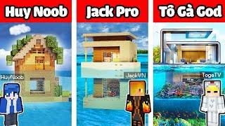 TÔ GÀ THỬ THÁCH 24H XÂY NHÀ AN TOÀN DƯỚI BIỂN TRONG MINECRAFT*TÔ GÀ XÂY NHÀ TRÊN MẶT NƯỚC SIÊU ĐẸP