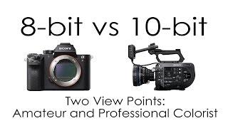 8 bit vs 10 bit Cameras from Two View Points Amateur and Professional Colorist