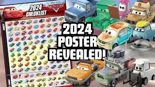 2024 Mattel Disney•Pixar Cars Die-Cast Mainline Checklist Poster REVEALED!