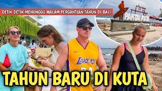 SUASANA PERSIAPAN MALM TAHUN BARU DI PANTAI KUA BALI